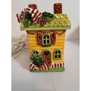 Vintage Ceramic Wax Warmer Christmas House Holiday Home Decor Plugs In Lights Up